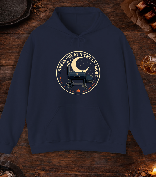 Sneak Out to Smoke Hoodie - Navy