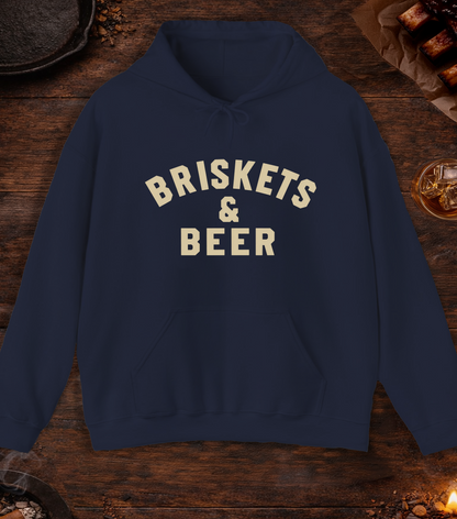 Briskets And Beer Hoodie - Navy