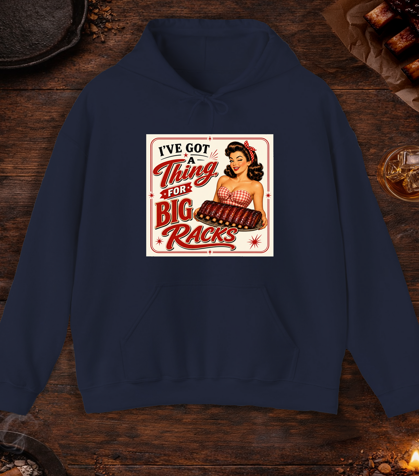 I've Got A Thing For Big Racks Hoodie - Navy