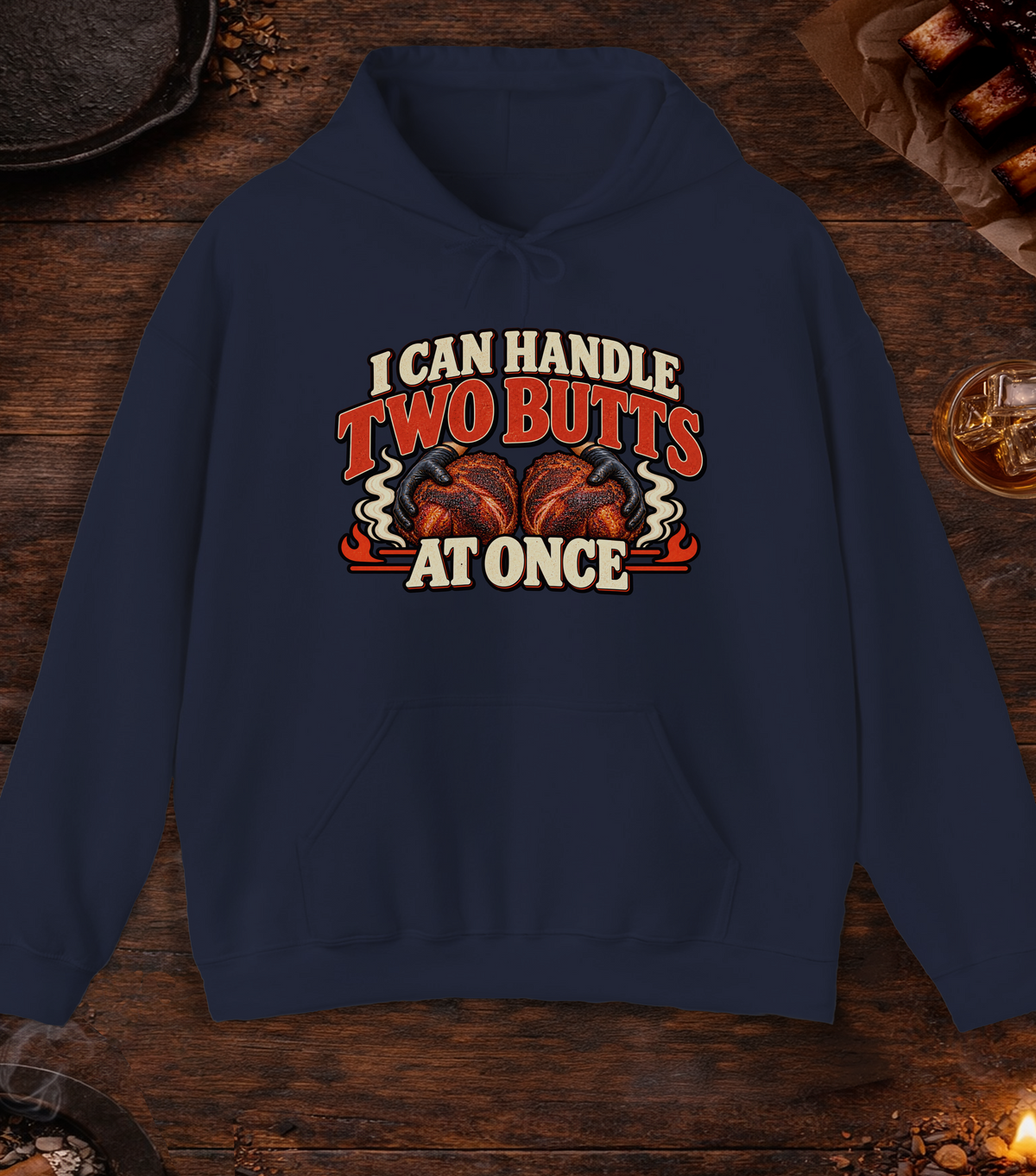 Handle Butts Hoodie - Navy