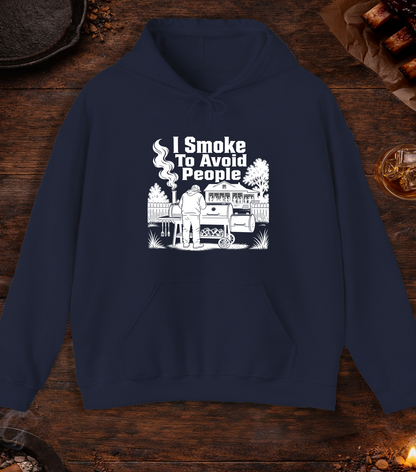Avoid People Hoodie - Navy
