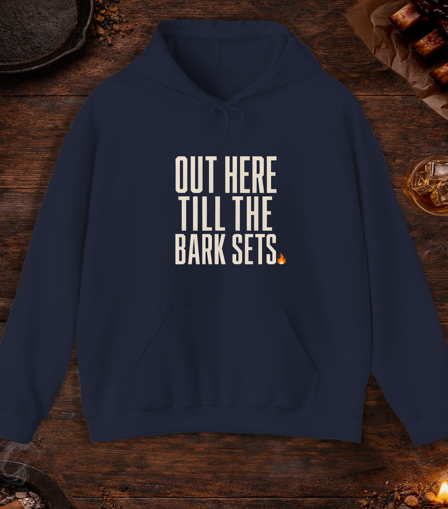 Till the Bark Sets Hoodie - Navy