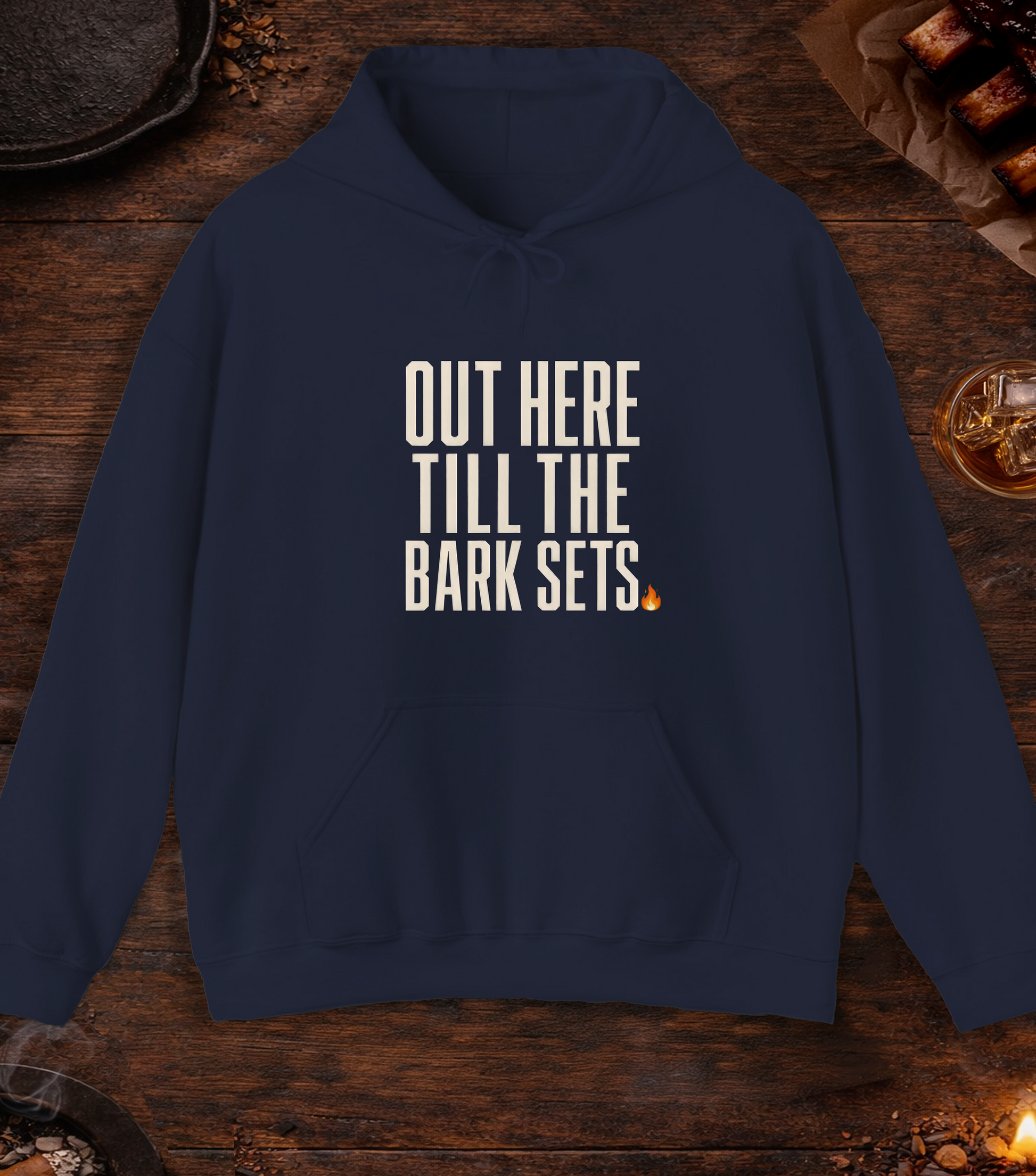 Till the Bark Sets Hoodie - Navy