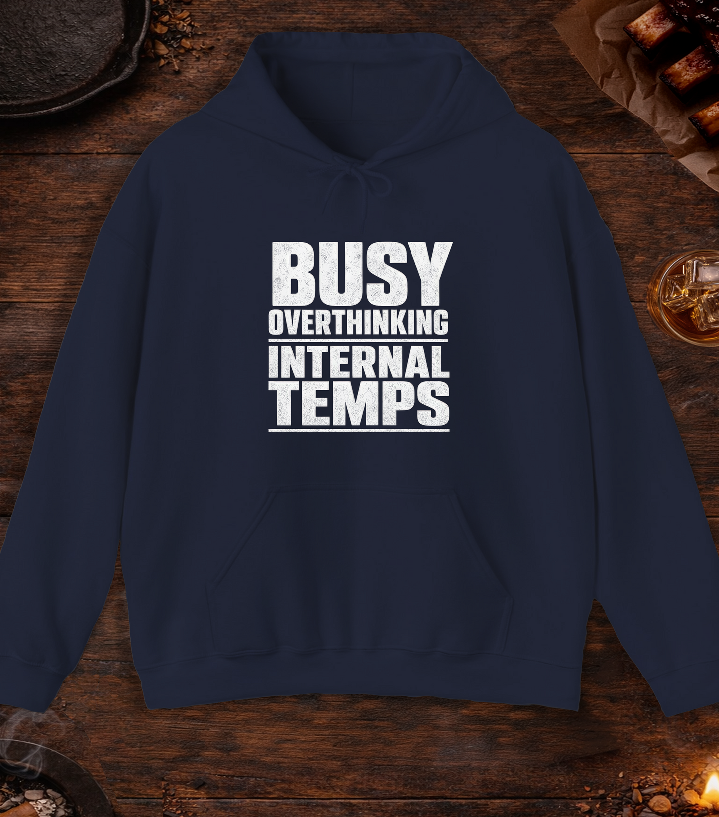 Busy Overthinking Hoodie - Navy