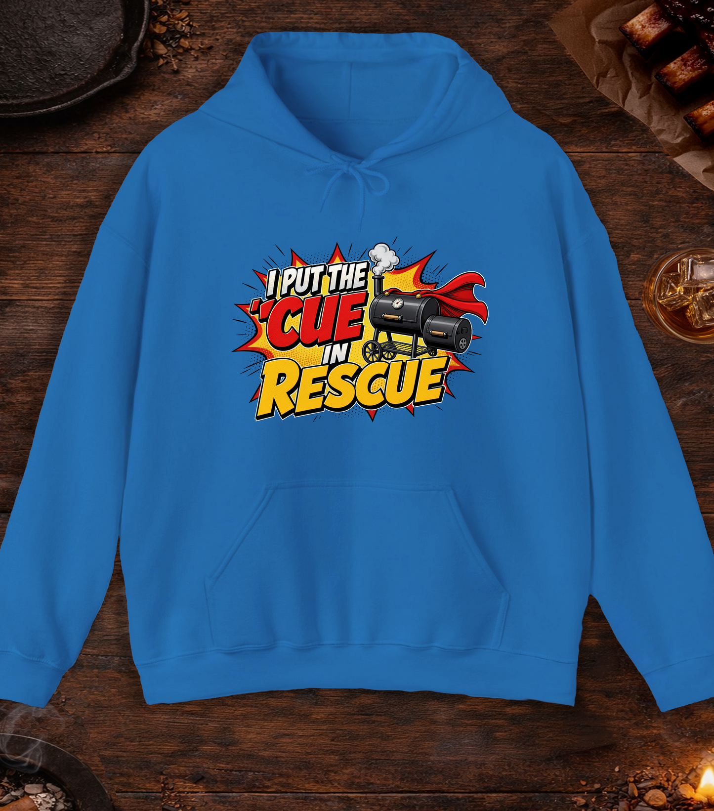 Cue in Rescue Hoodie - Royal