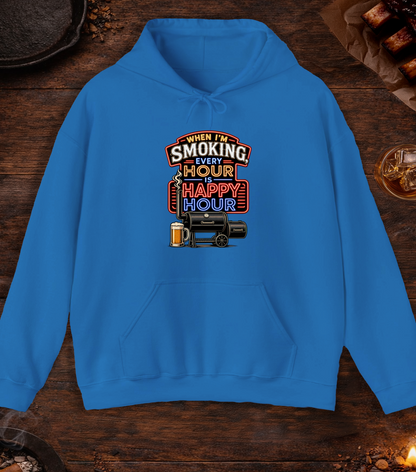 Smoking Happy Hour Hoodie - Royal
