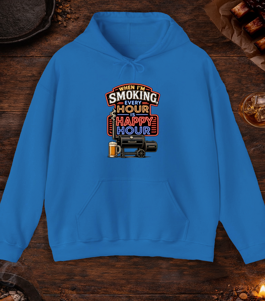 Smoking Happy Hour Hoodie - Royal