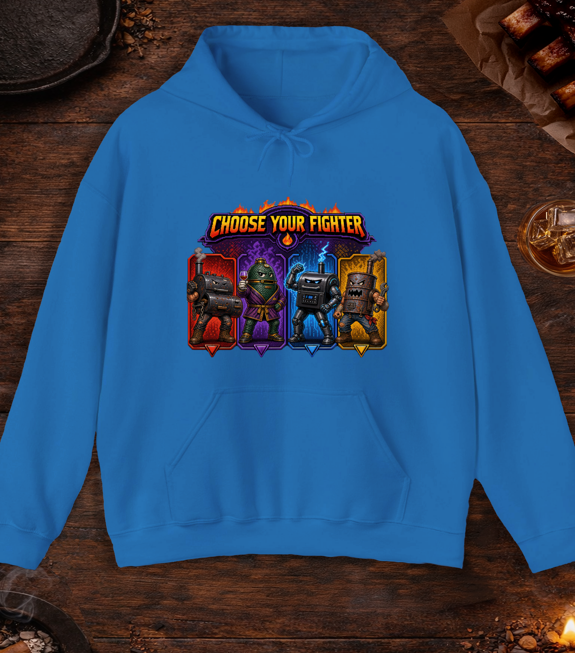 Choose Your Fighter Hoodie - Royal