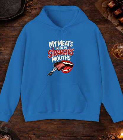 Meat in Strangers Mouths Hoodie - Royal