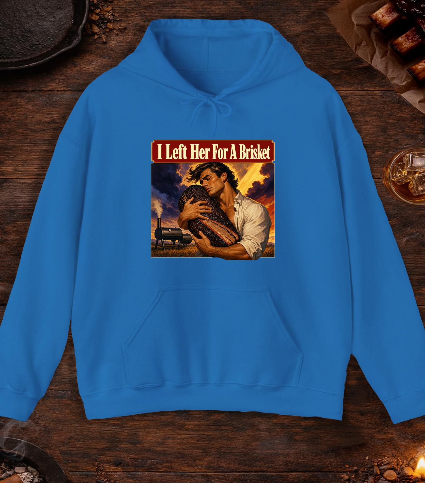 I Left Her Hoodie - Royal