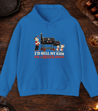 I'd Sell My Kids For A Bigger Smoker Hoodie - Royal