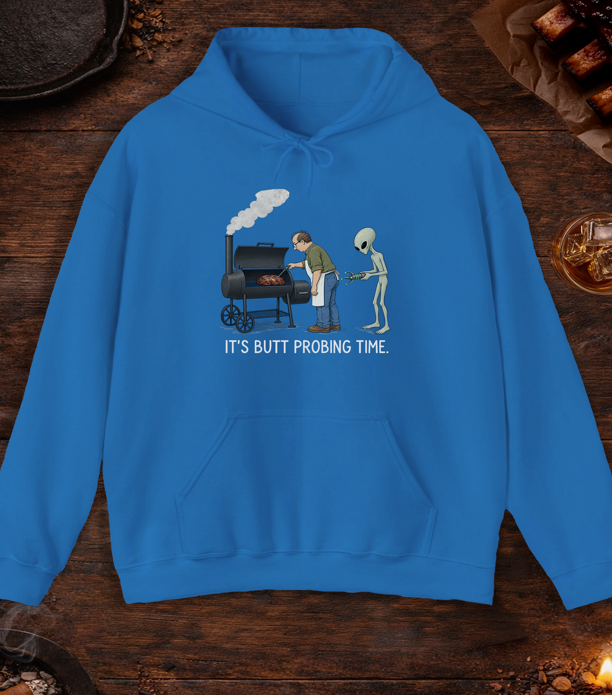 Butt Probing Time Hoodie - Royal