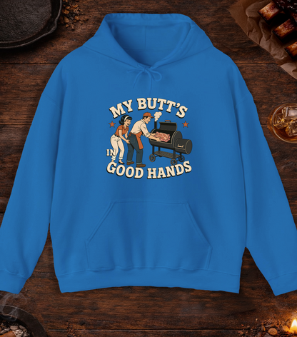 My Butt's In Good Hands Hoodie - Royal