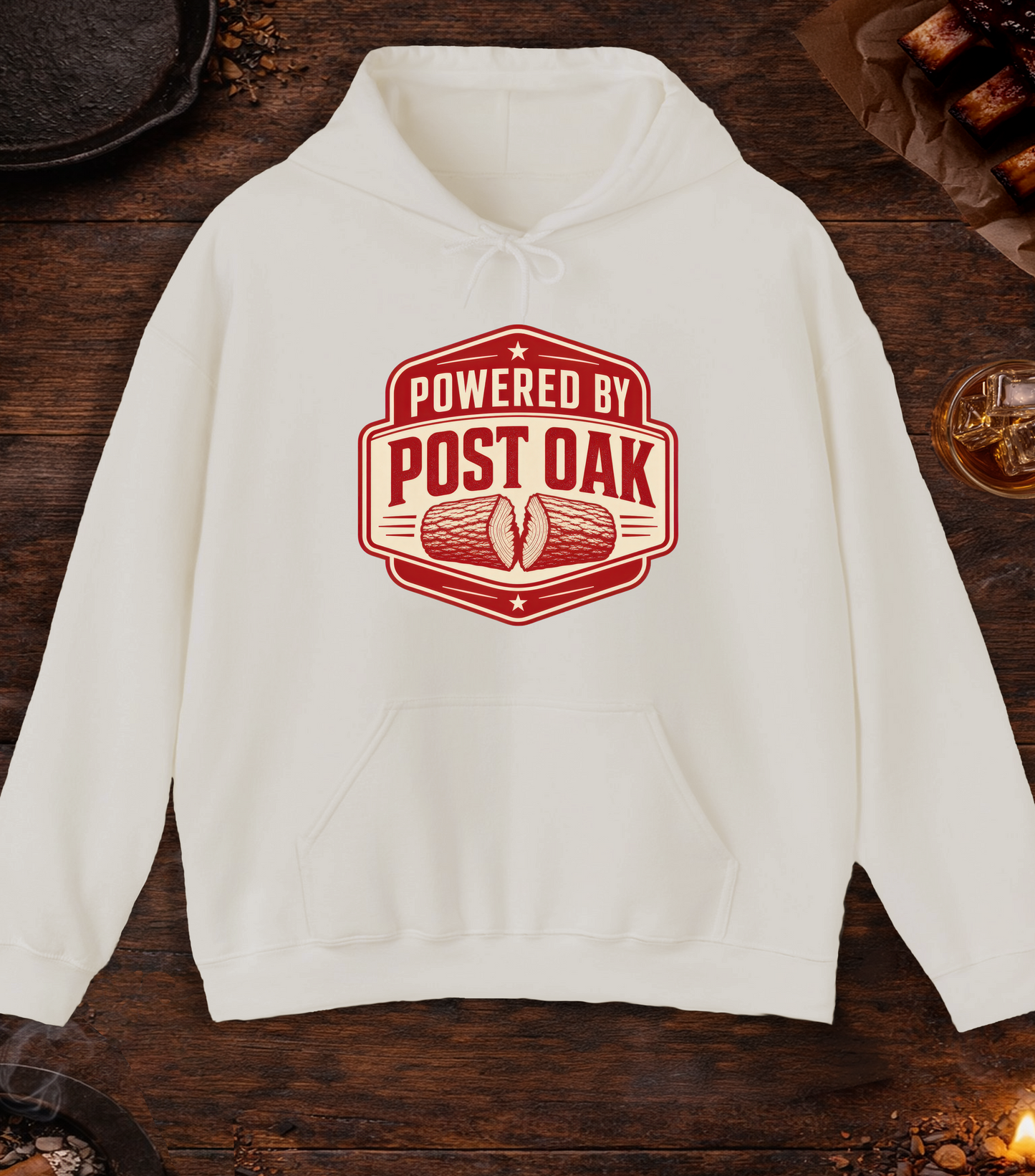 Powered by Post Oak Hoodie - Sand