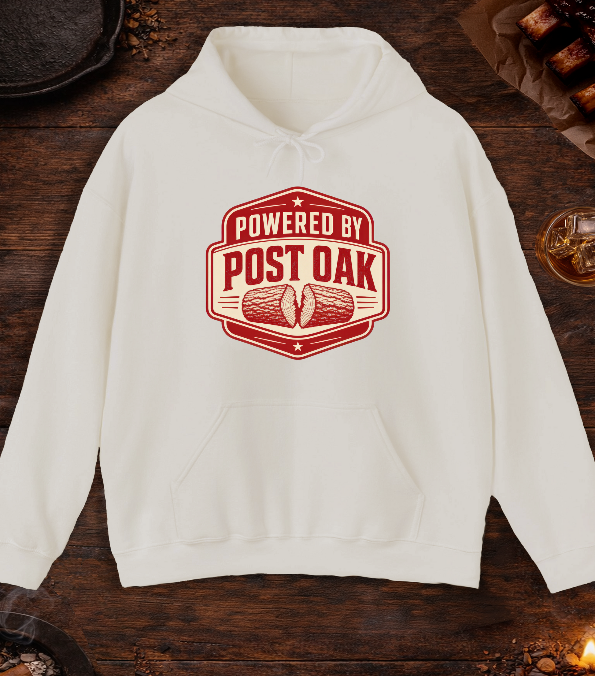 Powered by Post Oak Hoodie - Sand