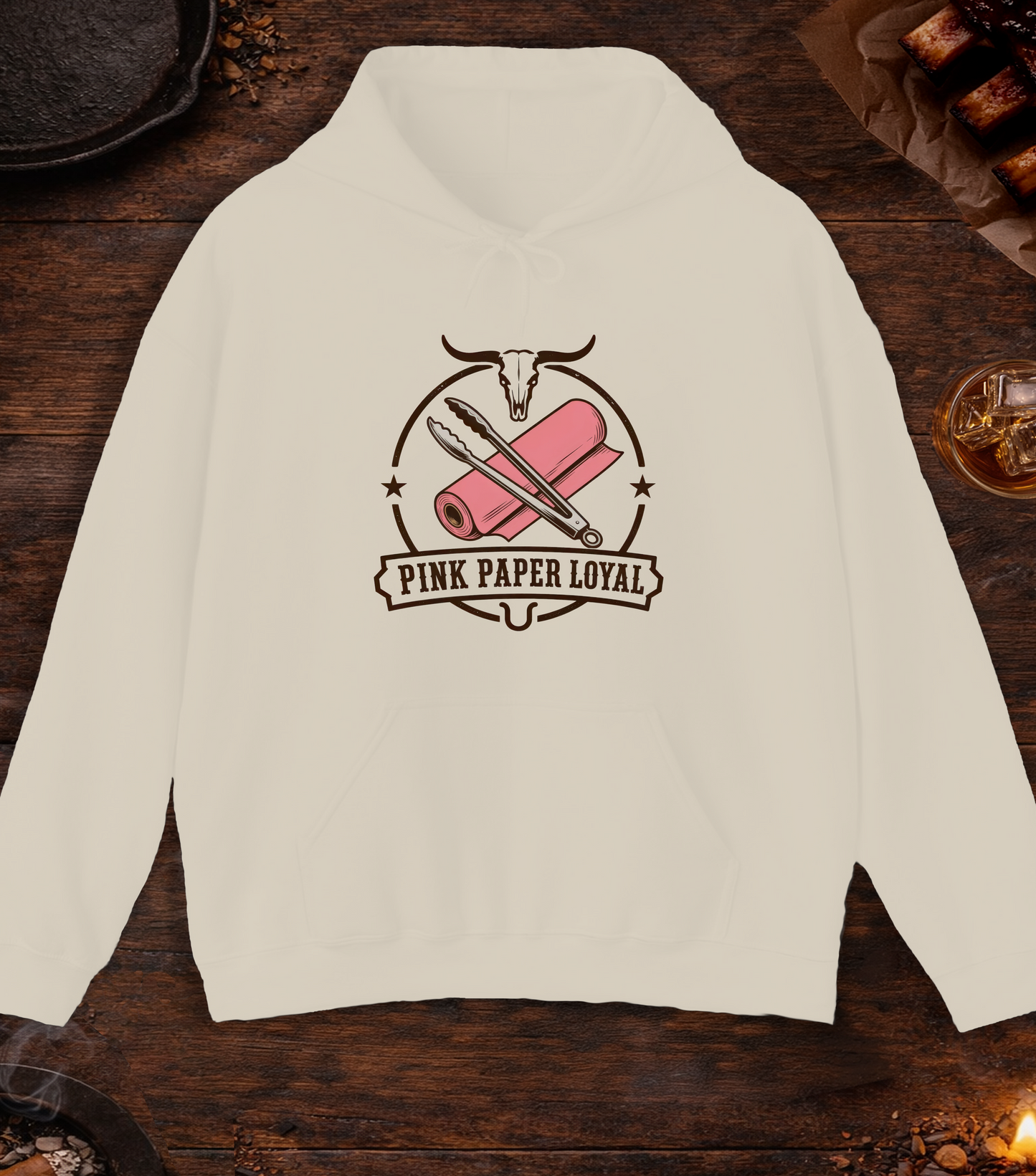 Pink Paper Loyal Hoodie - Sand