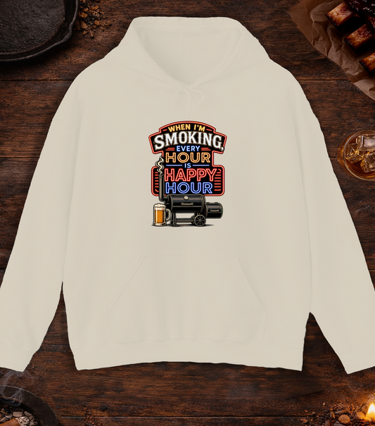 Smoking Happy Hour Hoodie - Sand