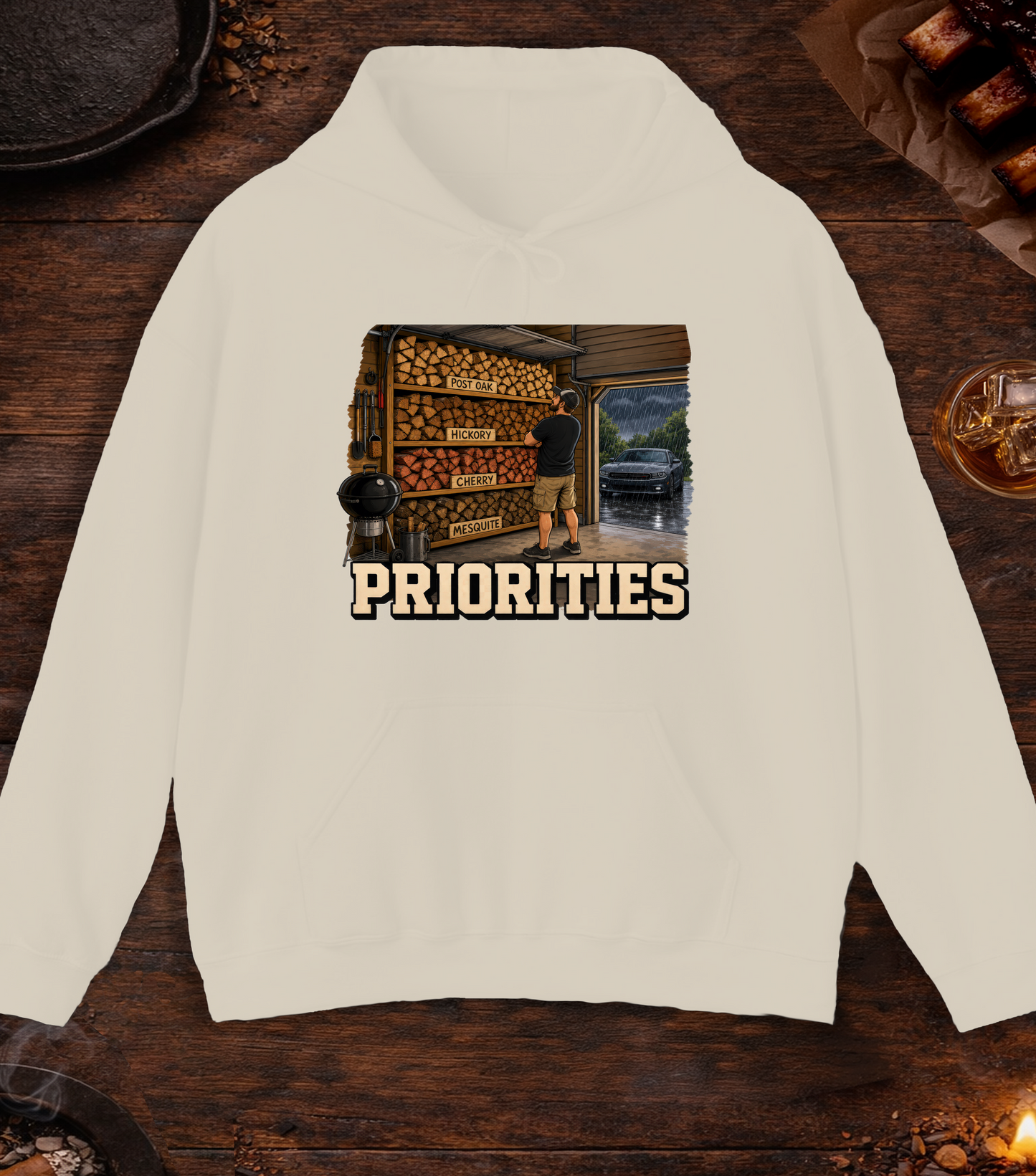 Priorities Hoodie - Sand