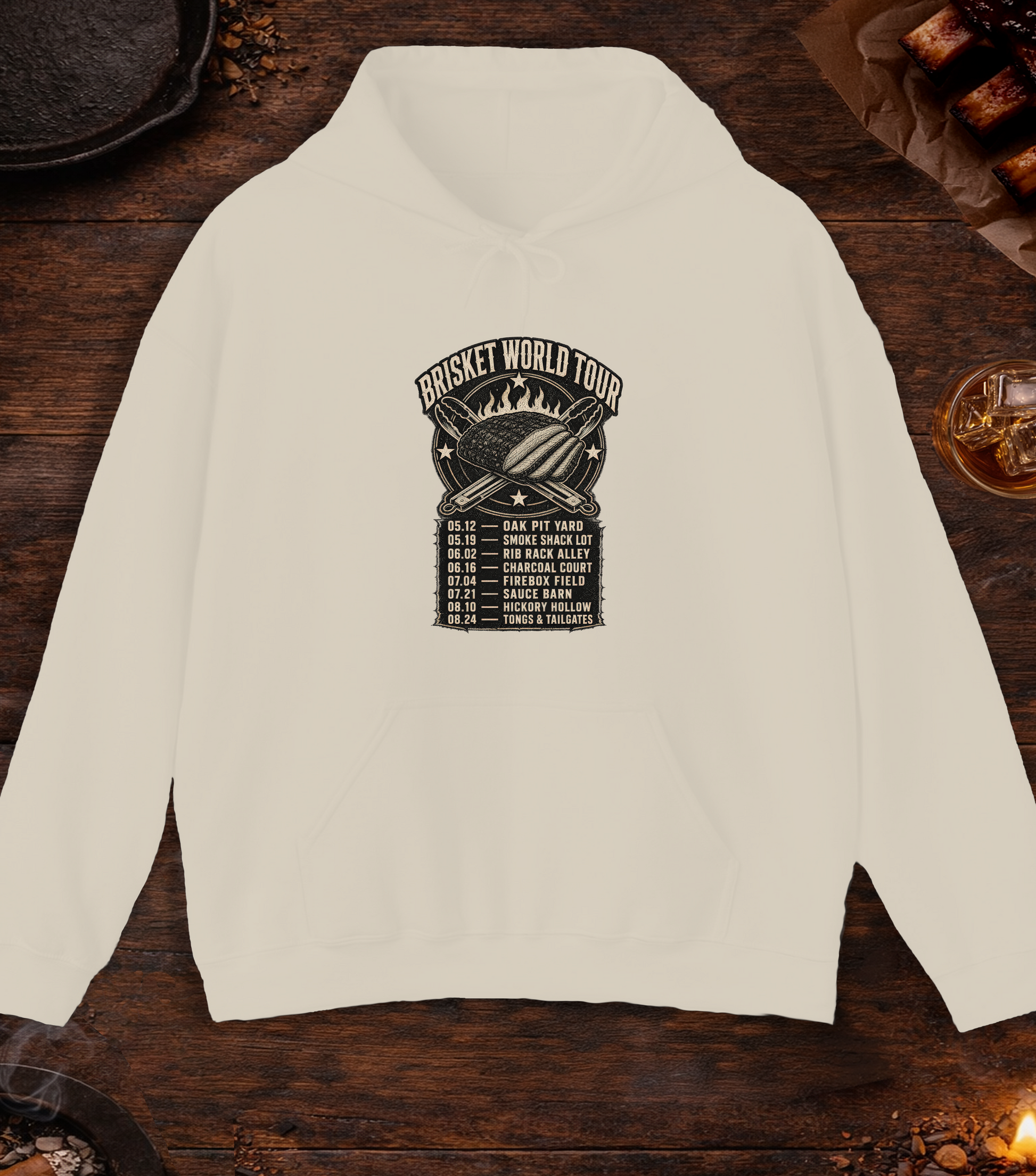 Brisket World Tour Hoodie - Sand