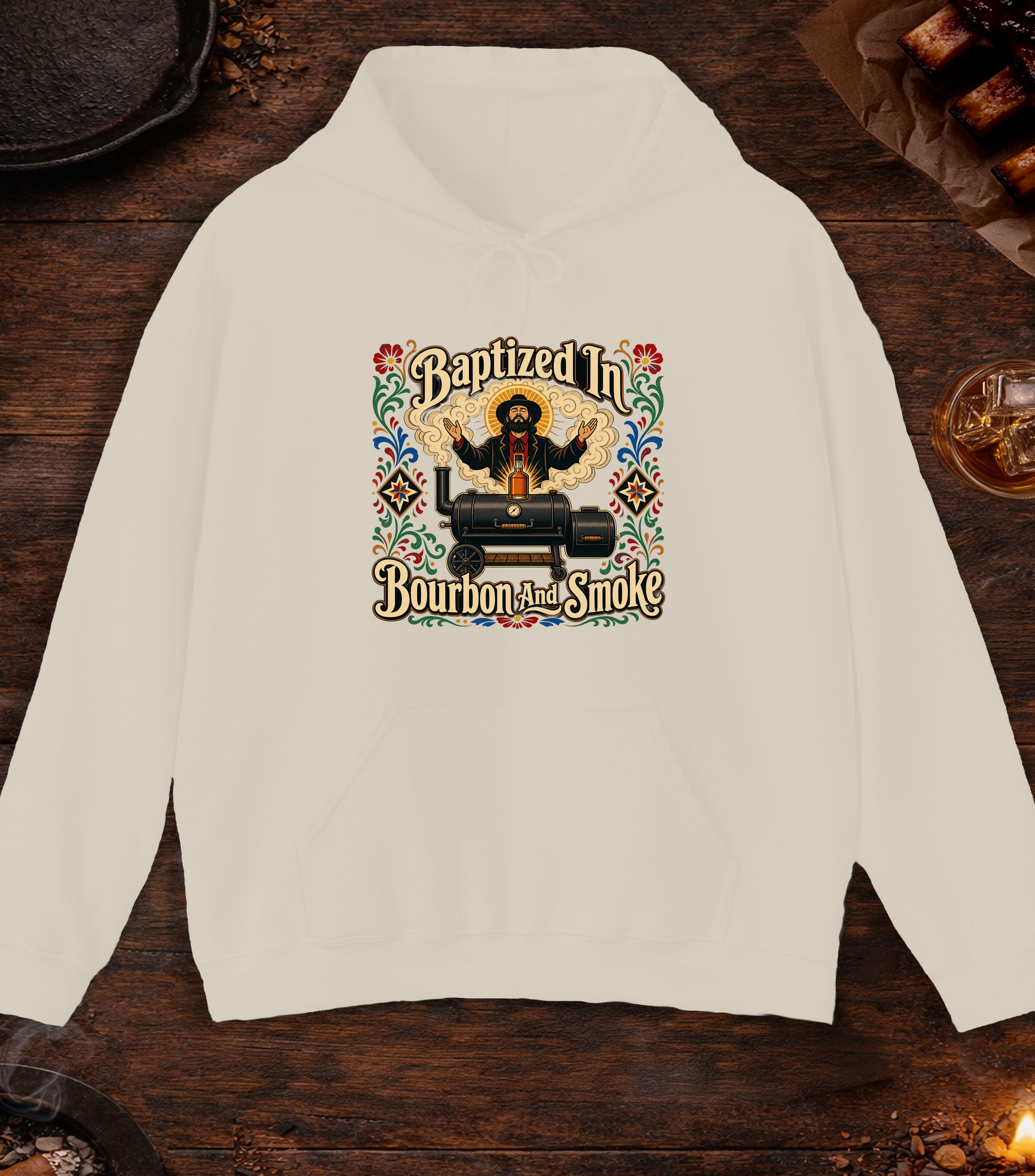 Bourbon And Smoke Hoodie - Sand