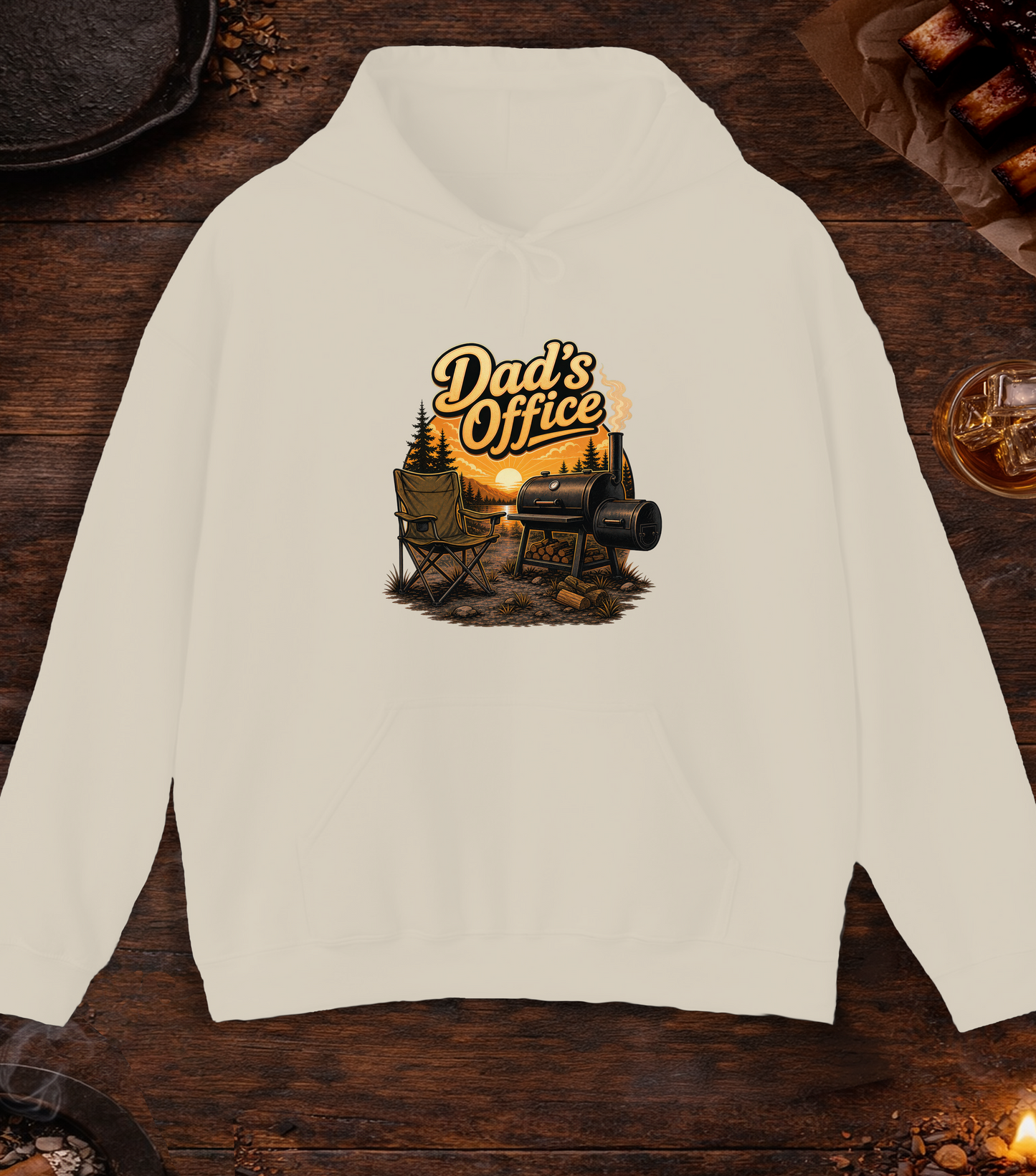Dad's Office Hoodie - Sand