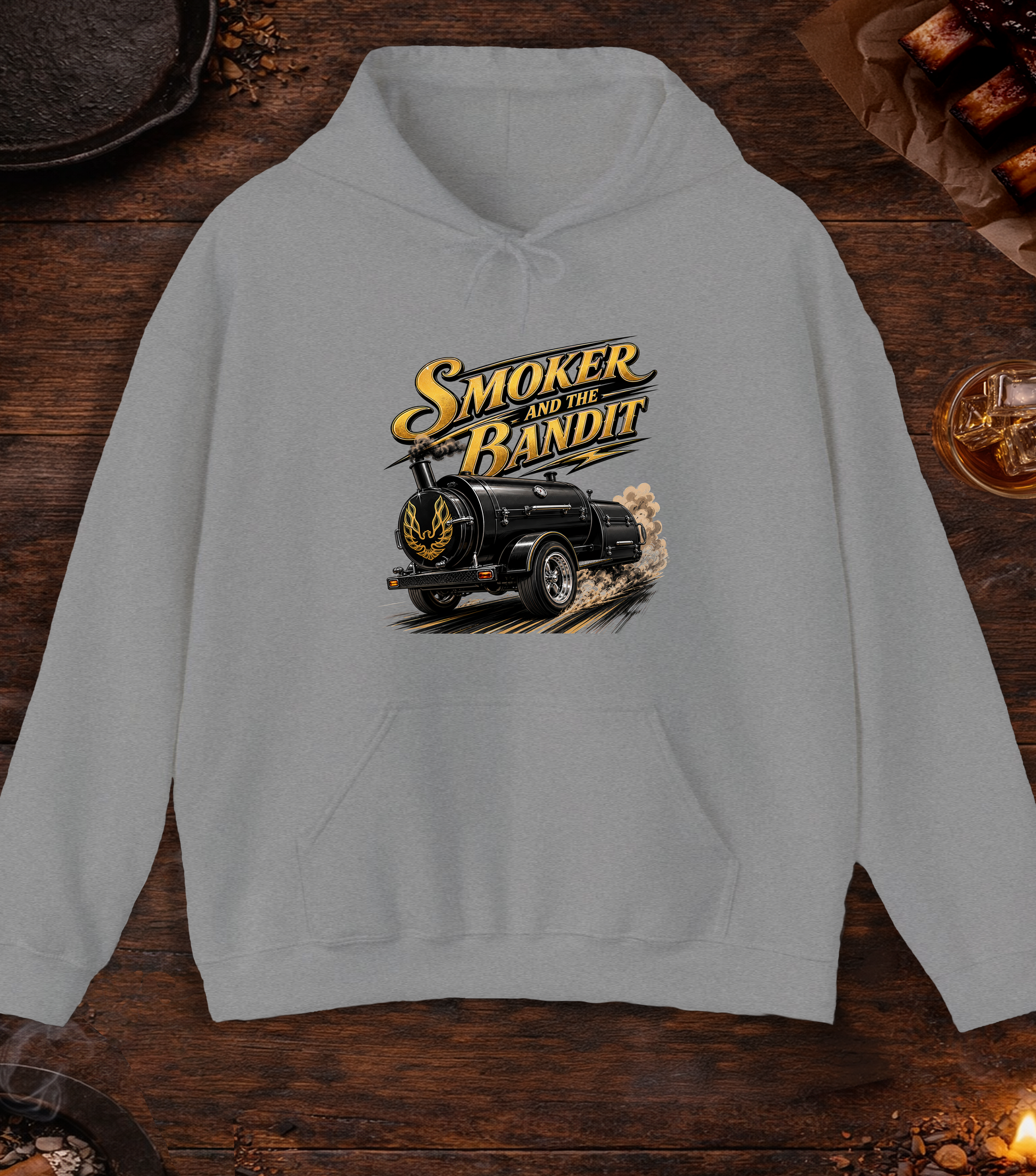Smoker And Bandit Hoodie - Sport Grey