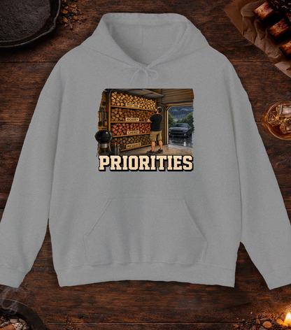 Priorities Hoodie - Sport Grey