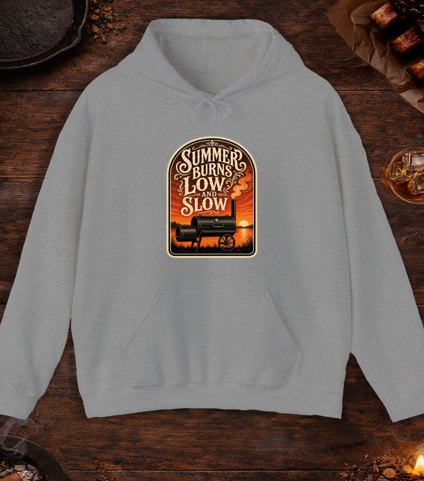 Summer Burns Low Slow Hoodie - Sport Grey