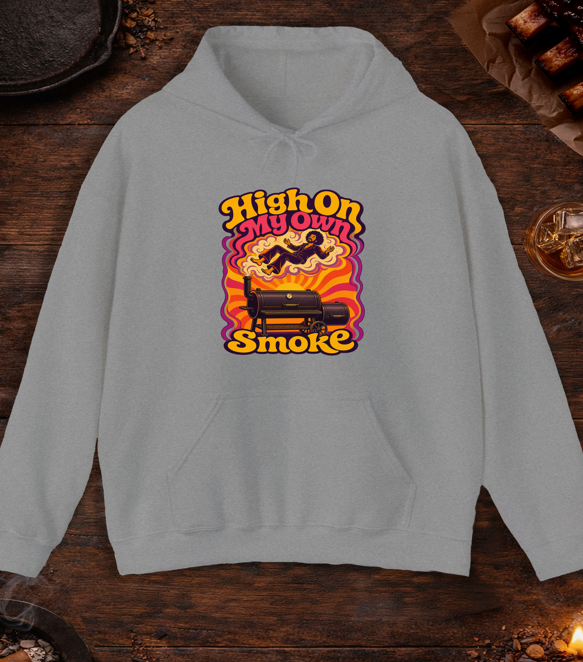 My Own Smoke Hoodie - Sport Grey