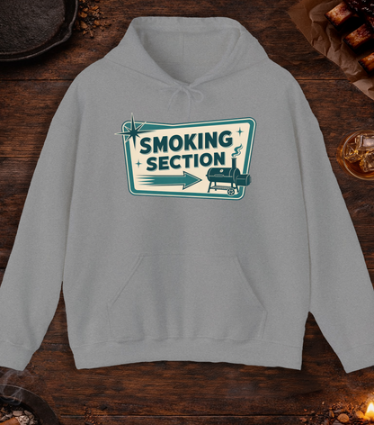 Smoking Section Hoodie - Sport Grey