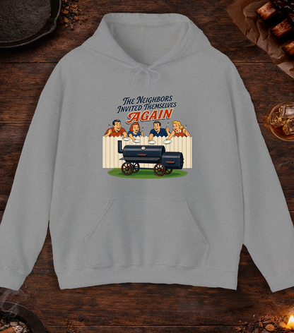 Neighbors Invited Themselves Hoodie - Sport Grey