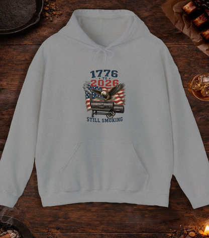 1776 To 2026 Smoking Hoodie - Sport Grey