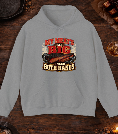 Meats So Big Hoodie - Sport Grey