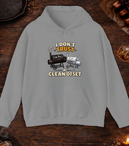 Don't Trust a Clean Offset Hoodie - Sport Grey