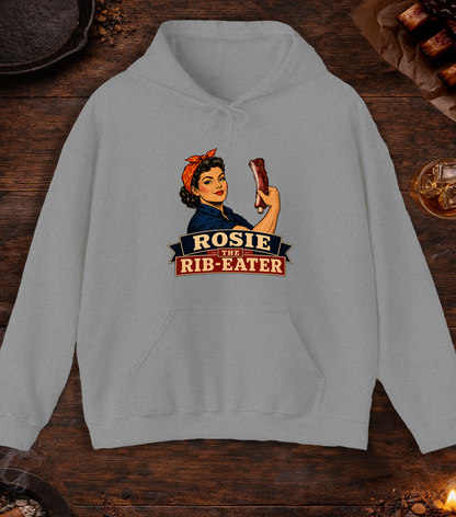 Rosie Rib Eater Hoodie - Sport Grey
