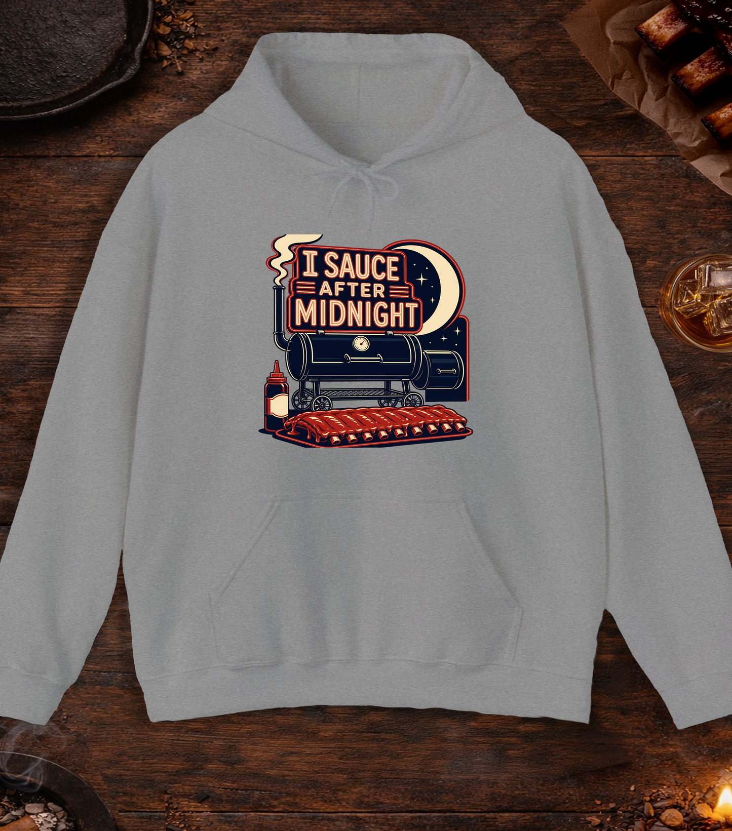 I Sauce After Midnight Hoodie - Sport Grey