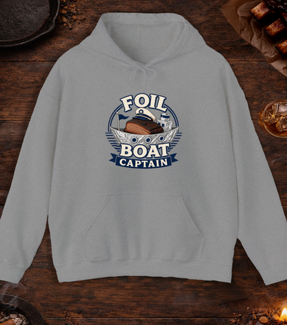 Foil Boat Captain Hoodie - Sport Grey