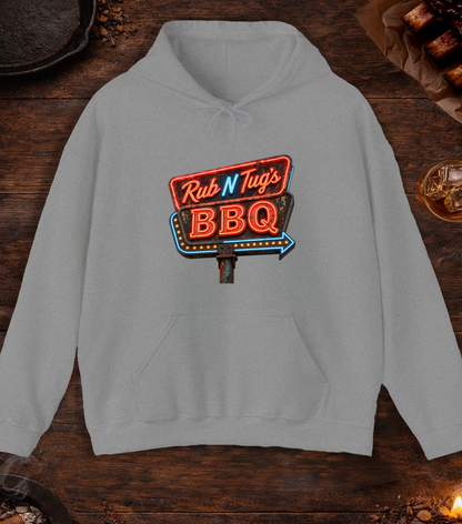 Rub N Tugs BBQ Hoodie - Sport Grey