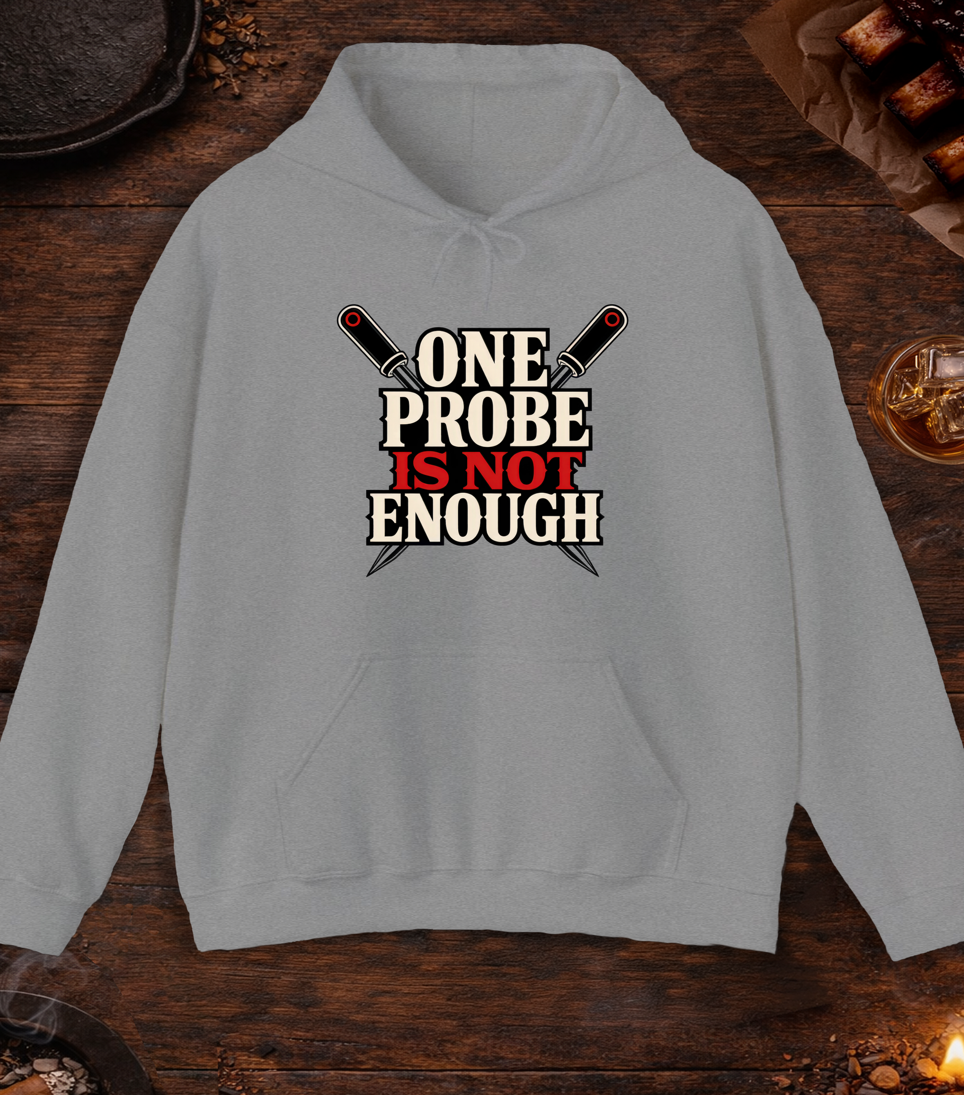 One Probe's Not Enough Hoodie - Sport Grey