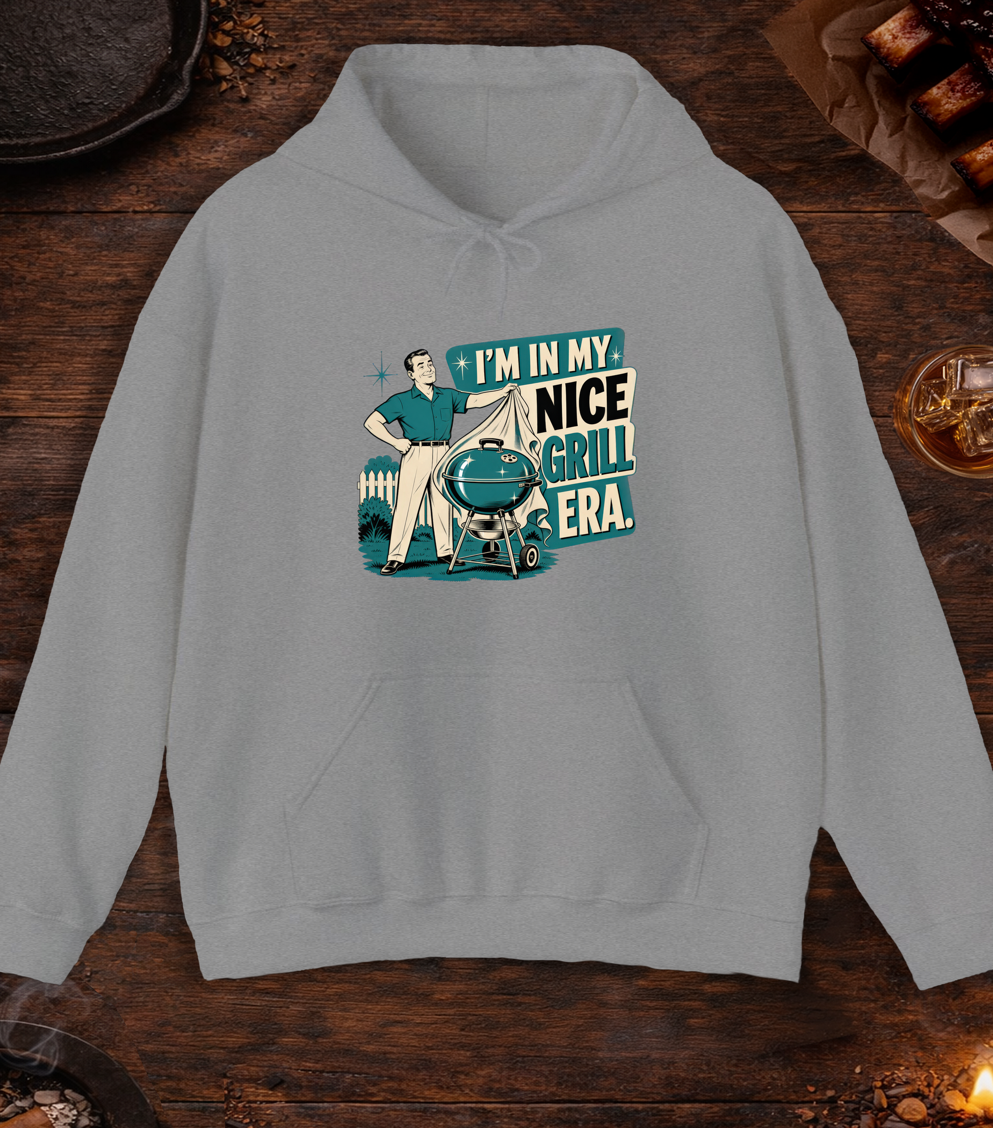 Nice Grill Era Hoodie - Sport Grey