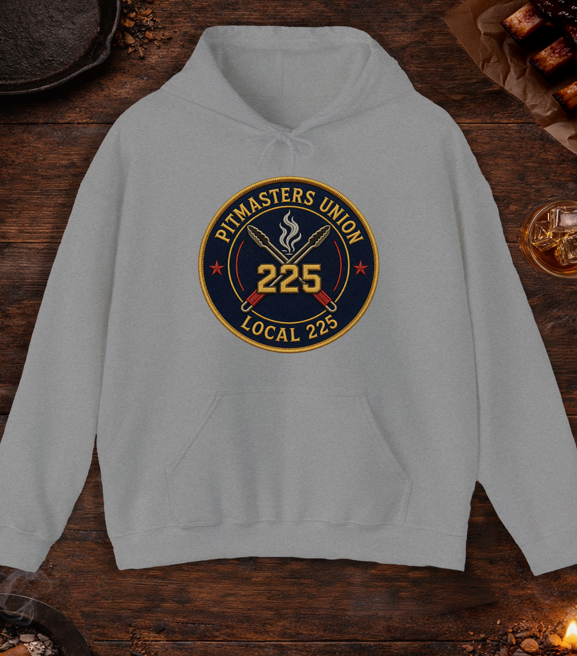Pitmaster's Union Hoodie - Sport Grey
