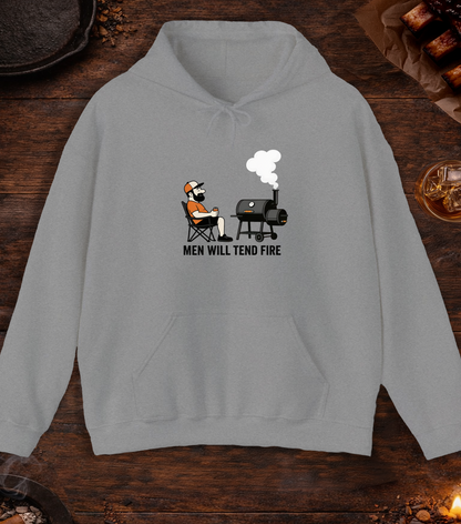 Men Tend Fire Hoodie - Sport Grey