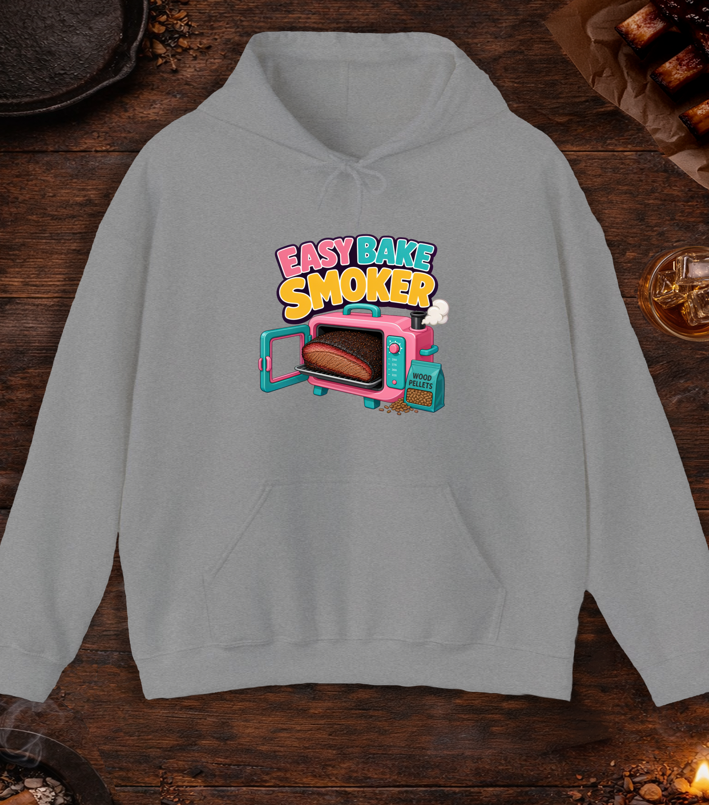 Easy Bake Smoker Hoodie - Sport Grey