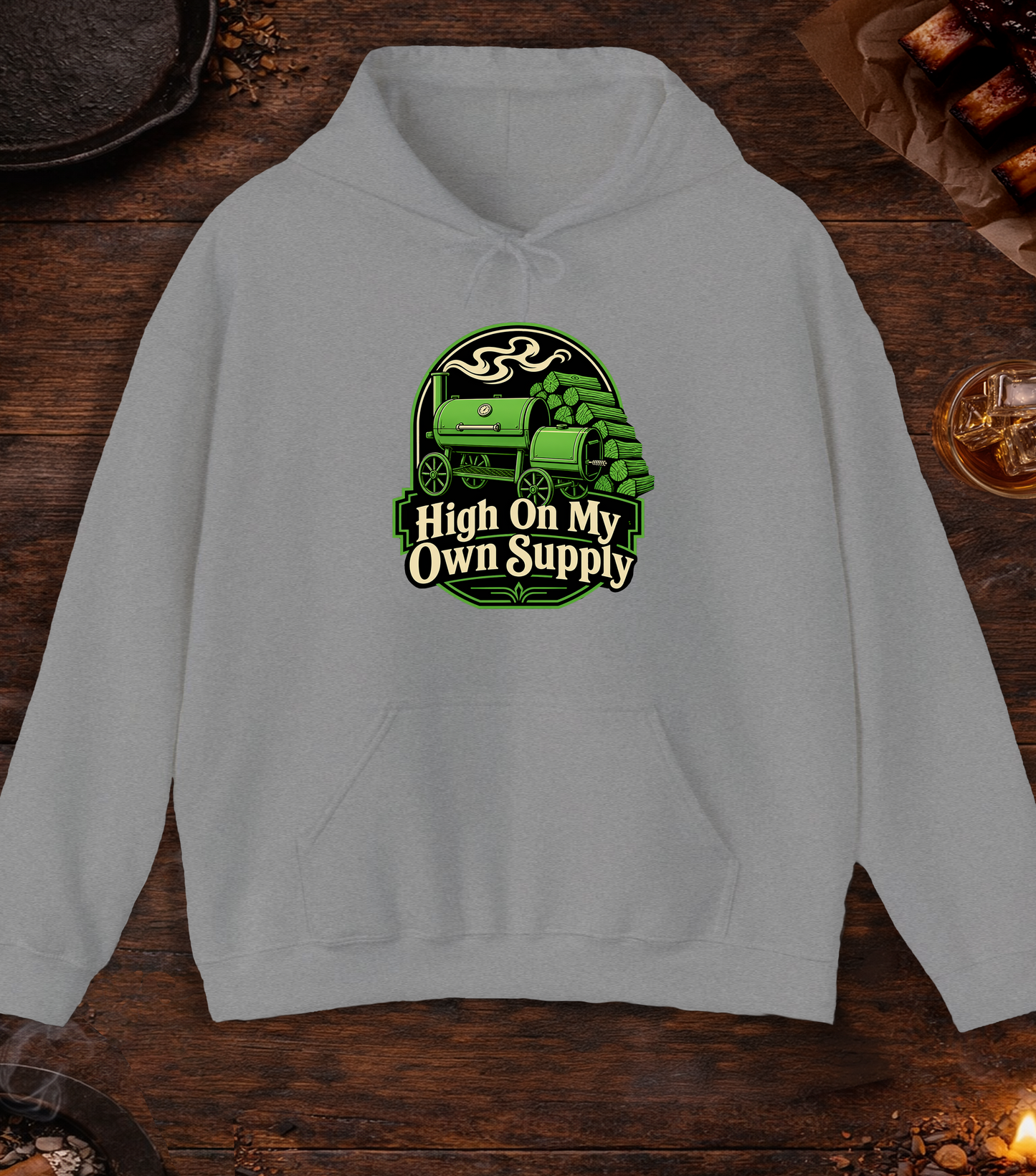 High On My Own Supply Hoodie - Sport Grey