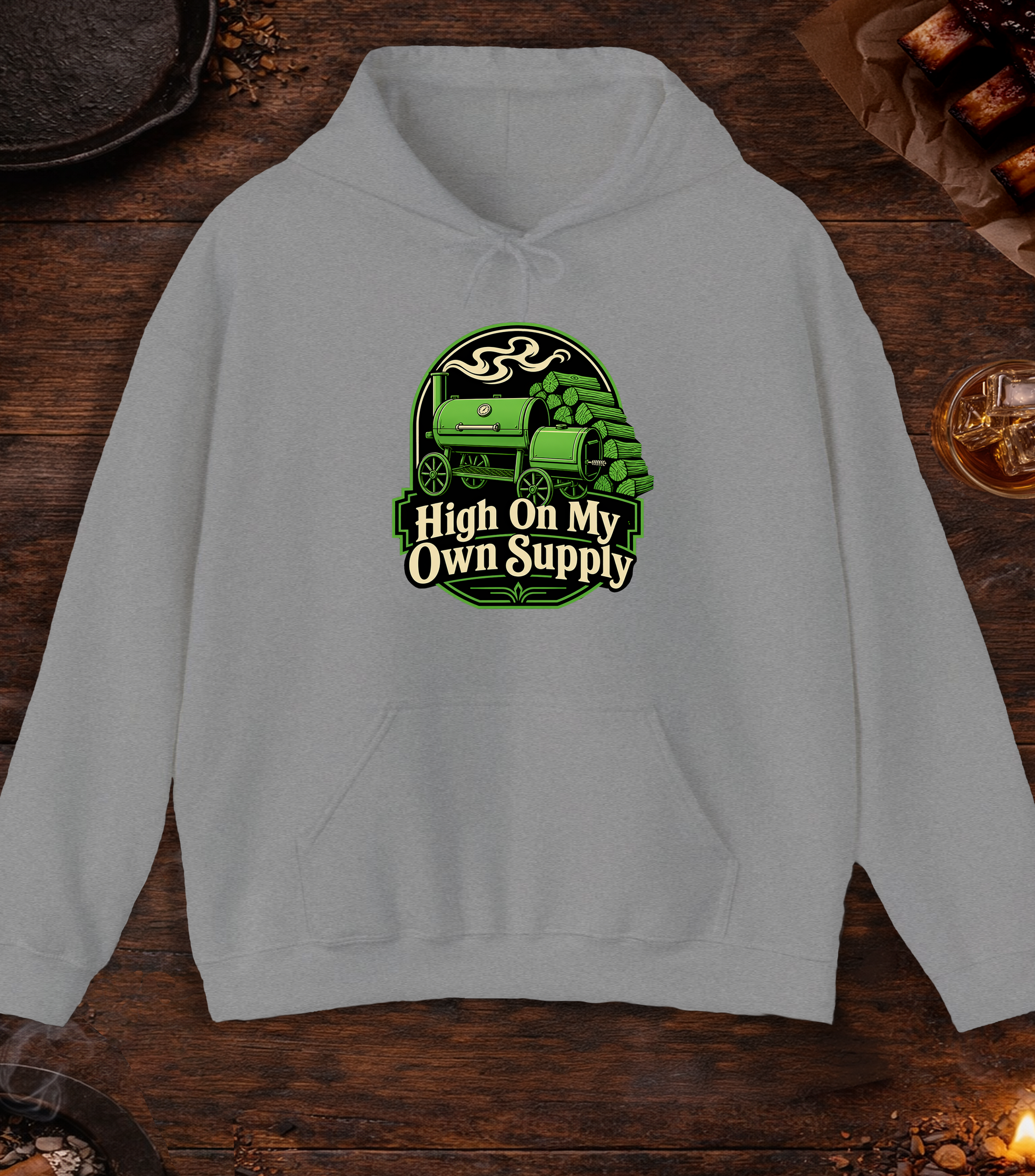 High On My Own Supply Hoodie - Sport Grey