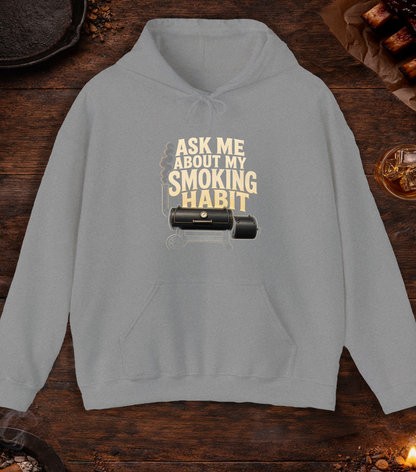 Smoking Habit Hoodie - Sport Grey