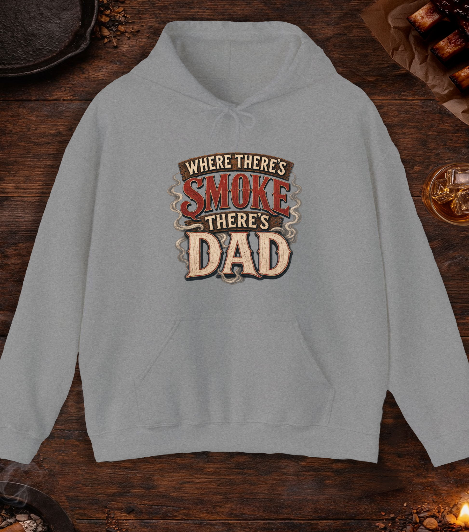 Where There's Smoke Hoodie - Sport Grey