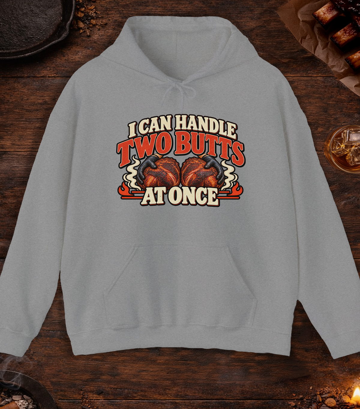 Handle Butts Hoodie - Sport Grey