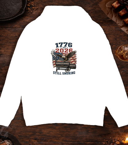 1776 To 2026 Smoking Hoodie - White