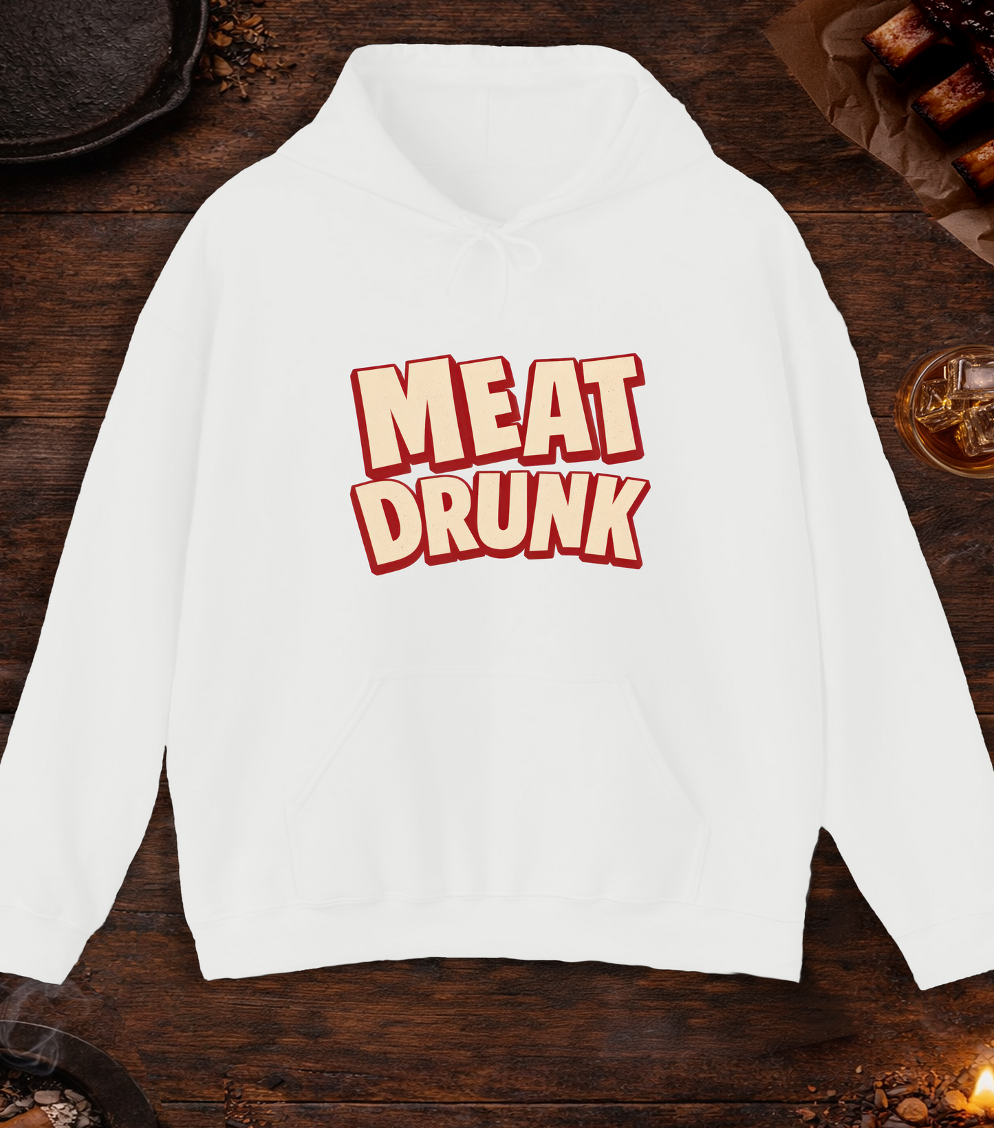 Meat Drunk Hoodie - White